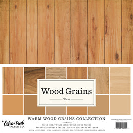 WARM WOOD GRAINS - 12 x 12 Paper Pack