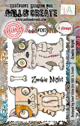 #1202 Zombie Night - A7 Stamp Set