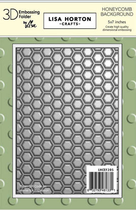 Honeycomb Background - 5 x 7 Lisa Horton 3D Embossing Folder