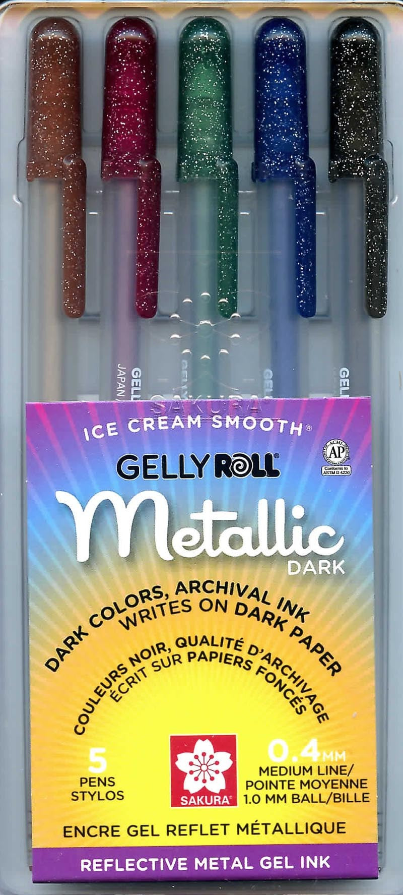 Color Lustre Metallic Brush Markers - Set of 10 - Karma Kiss