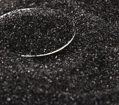 Black German Glass Glitter