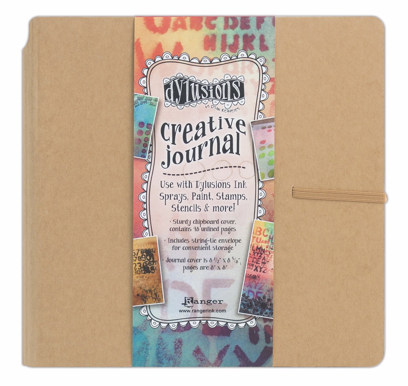 Dylusions Square Creative Journal, Black