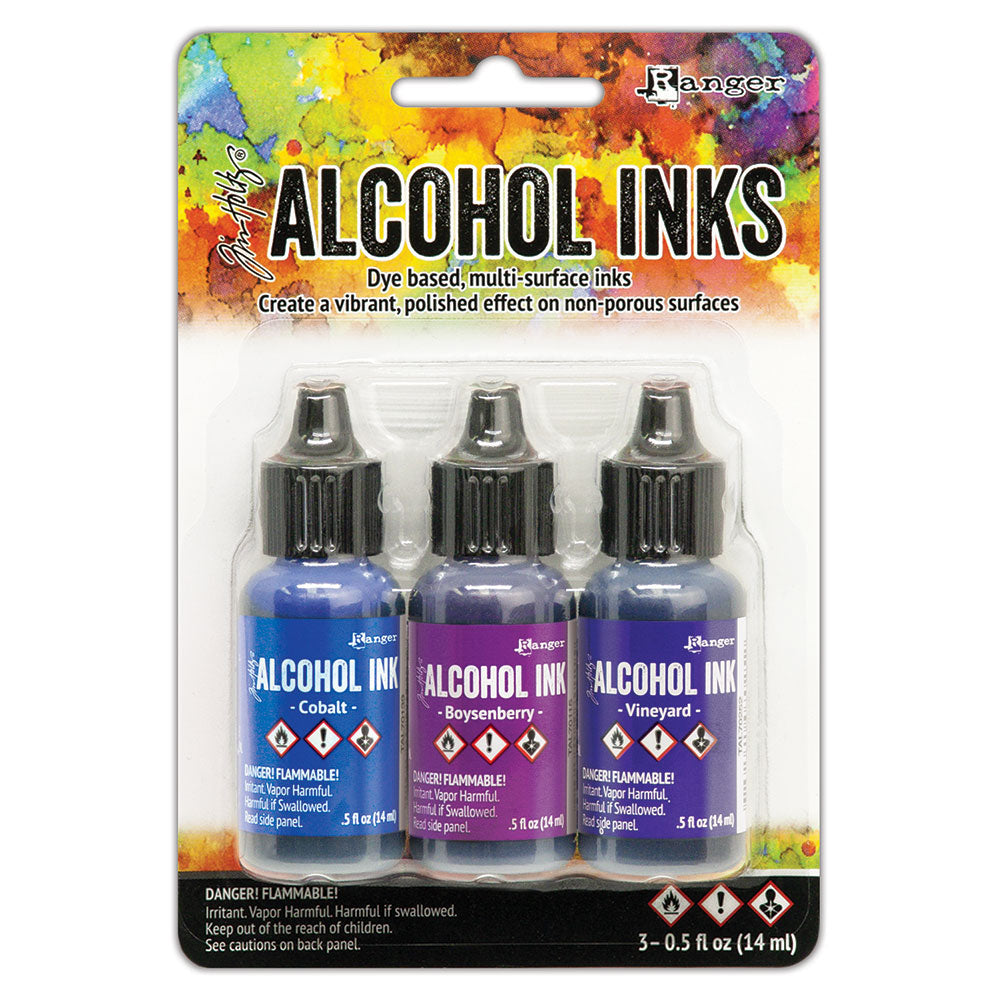 Tim Holtz Alcohol Ink 3 Pack - Pink/Red Spectrum
