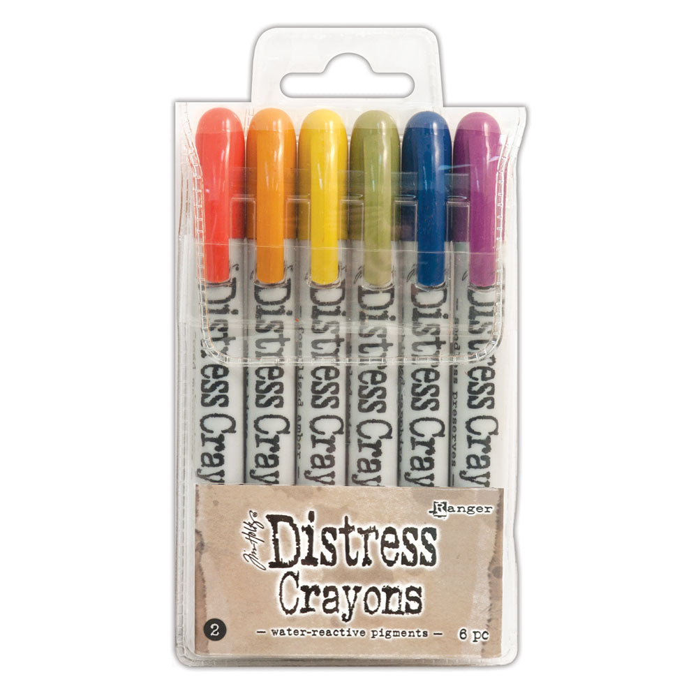 Tim Holtz Distress Crayons - Set 2, Muted